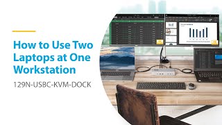 Dual-Laptop USB-C KVM Docking Station | StarTech.com