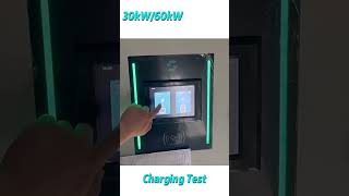 30KW DC Fast Charger Charging Test