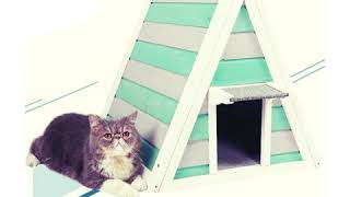 Petsfit Outdoor / Indoor Cat Wood House