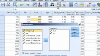 Frequencies and Descriptive Statistics