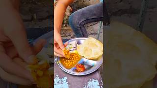 20 रूपए में टेस्टी 😋 छोले भटूरे। Chole bhature। #shorts