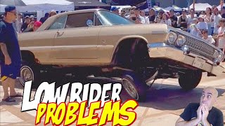 HighClass Lowrider Problems on Classic Cars Meet. Hopping Show