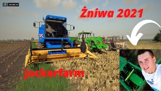 🚜Jockerfarm🔥Żniwa 2021🔥Bizon Rekord/John Deere 6220/ Ursus C-360🔥Wersja Farming Simulator 19.