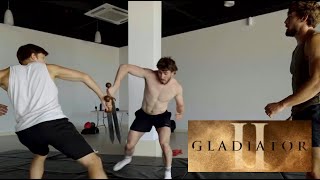 Gladiator II (Behind the Scenes The Training) With Joseph Quinn and  Pedro Pascal