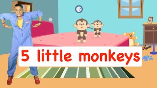 5 little monkeys | Chin2's Children's Corner | Nursery Rhymes