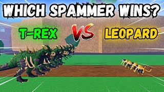 5 Leopards Vs 5 T-Rex Which Spam Fruit Wins?