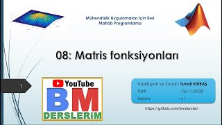 Matlab'da matris fonksiyonları #008