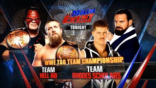 Team Hell No vs Team Rhodes Scholars — WWE Tag Team Championship Match: WWE Main Event 2012 HD