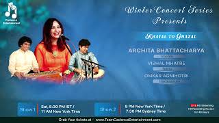 March 26 | Archita Bhattacharya | Khayal to Ghazal | Live Online Concert