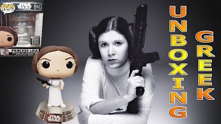 Funko Pop! Movies: Princess Leia 512 Bobble-Head Exclusive Edition Unboxing (Greek)