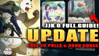 FREE 25 PULLS & 3500 CUBES!!!!!! JJK 0 UPDATE IS HERE & FULL GUIDE! (Jujutsu Kaisen Phantom Parade)