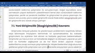 GİRİŞİMCİLİK 7.  ünite YENİ GİRİŞİMCİLİK EKOGİRİŞİMCİLİK.  AUZEF tüm bölümler ve SOSYOLOJİ 4. Sınıf