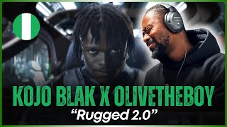 🚨🇬🇭 | KOJO BLAK - Rugged 2.0 (with Olivetheboy) | Reaction