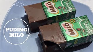 PUDING MILO KOTAK 😍 Cuma 3 Bahan - BIKIN NAGIH