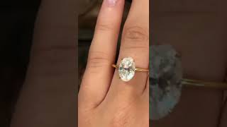 Oval Cut Moissanite Engagement Rings . #ytshorts #yt #moissanitering#finejewelry #jewelryinspiration