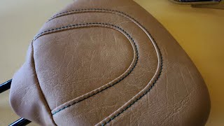 Tips - How to Mold Vinyl to Motorcycle Backrest .