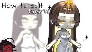 How to edit Gacha!✨ Tutorial |gacha life - my style| 🌹