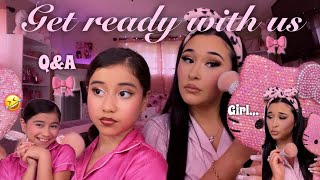 CHIT CHAT GET READY WITH US 🎀 + answering questions ♡