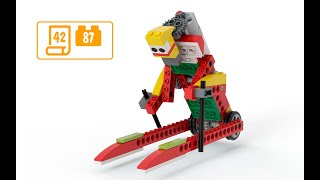 lego instruction 2020 WEDO skier| Лего студия BRAVO education | инструкция лыжник