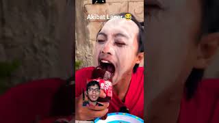 MakLaper makan jelly cocacola #funny #comedy #lucu