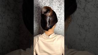 French Bun Hairstyle 😍 || #hairstyle #hairtutorial #bunhairstyle #shorts