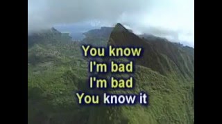 Michael Jackson - Bad (karaoke version)