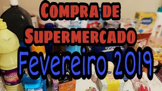 Compra de supermercado Fevereiro 2019