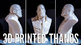 Thanos (Infinity War) Bust | 3D Print Time Lapse