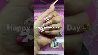 My daughter did my nails for Mother’s Day 💐💐💐#nailsnailsnails #naillover #foryoupage