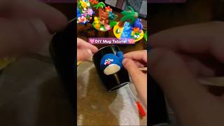 DIY Mug Clay Painting Tutorial#shorts#viralvideo #diy #art