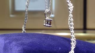 1.00 Carat Round Brilliant Chocolate Pendant