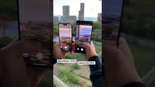 I phone 14 Pro vs Samsung s22 ultra camera zoom test #iphone14 #samsunggalaxy #samsung