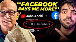 I have 100K SUBS but Facebook Pays MORE!