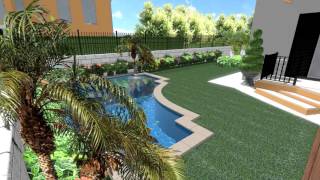 R.S.piscine s.r.l. progettazione 3D piscina privata