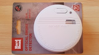 Hard Head Photoelectric Smoke Detector Fire Alarm