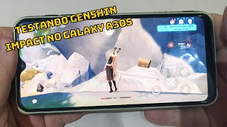 Testando Genshin Inpact no Galaxy A30s #samsung [Gameplay]