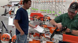 THE   STIHL  MS 500i. THE  WORLDS FIRST FUEL INJECTED CHAIN SAW.