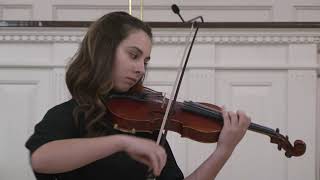 Gabriela Coada Performs Concerto #1 in A minor by Johann Sebastian Bach