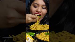 Maggie eating challenge | Maggie asmr #shortvideo #viral #indianfood #mukbang #shorts #maggi ma