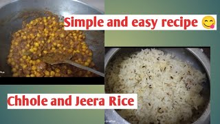 Chole rice recipe | Simple veg thali | Easy recipes for dinner | टेस्टी छोले राडस