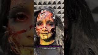 makeup prosthetic make-up done by UKIBS #shortsvideo#viral #trandingshorts#music #cover #makeup#art