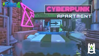 Cyberpunk Apartment 🚨🌃 | 1312 21 Chic Street Apartment [Stop Motion Speed Build] - The Sims 4