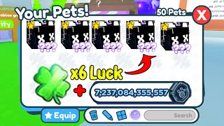 OMG!!! Only with x6 Luck & $7000B, Hatching Huge Hacked Cats | Pet Simulator X