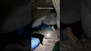 Hidden cave in Hampi | Secret way | #cave #caves #hiddengems #hampi #shots #ytshorts#viral#shotsfeed