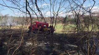 Brush fire in Southampton