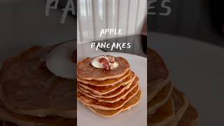 Apple Pancakes 🍎 #easyrecipe #appetizerrecipe #breakfastidea