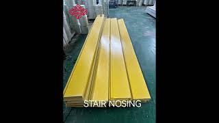 StrongComposites FRP Nosing , FRP Plat strips , FRP Stair treads,FRP Gratings ,FRP shapes.