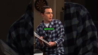 Sheldon - The new agreement p.1 | TBBT S04E21 #shorts