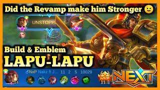 REVAMP LAPU-LAPU, LAPU LAPU BEST BUILD, MOBILE LEGENDS, LAPU-LAPU GAMEPLAY, 2020 MLBB, NEW META S-18