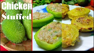 Garlic butter chicken stuffed Spiny Gourd | Pur Bhora Kakrol | Kakrol Bhaja | পুর ভরা কাঁকরোল ভাজা